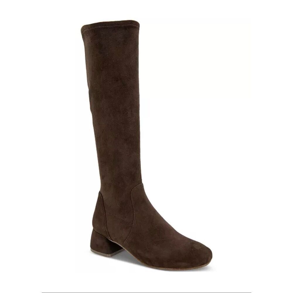 Gentle Souls by Kenneth Cole 1.75” Emily Stretch Suede Boots Chocolate 7